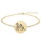 Iris - Bratara din argint 925 placat cu aur galben 24K personalizata cu membrii familiei - banut