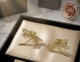 Cumpara ieftin Cercei Libelula din Argint 925 Placat cu Aur , Eleganta Filigranata E i Delicatete Inspirata din Natura
