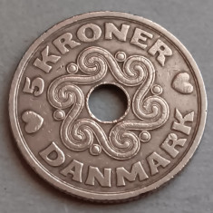 M3 C50 - Moneda foarte veche - Danemarca - 5 coroane - kroner - 1990