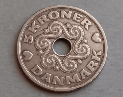M3 C50 - Moneda foarte veche - Danemarca - 5 coroane - kroner - 1990 foto