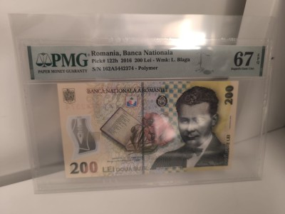 200 lei 2016 PMG 67 foto