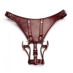 Slip strap on Liebe Seele Forced Wine Red