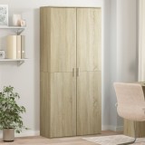 VidaXL Dulap &icirc;nalt, stejar sonoma, 80x35x180 cm, lemn prelucrat