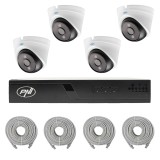 PNI House IP710J POE NVR video surveillance package, 4 PNI IP808J 8MP cameras and 4 20 meter UTP CAT6 cables included
