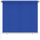 Jaluzea tip rulou de exterior, albastru, 160x140 cm, HDPE GartenMobel Dekor, vidaXL