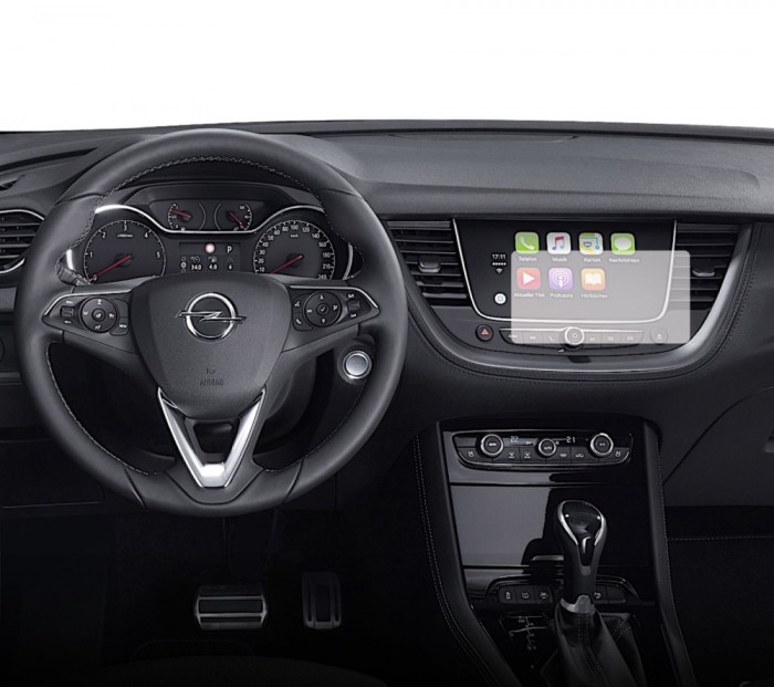 Folie protectie display navigatie Duragon, din silicon, pentru Opel Grandland X 2017-2021, mata, anti-amprenta, kit instalare