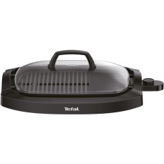 Gratar electric Tefal CB6A0830 Plancha, 2000 W, 2 zone de gatit, suprafata antiaderenta, capac, Negru