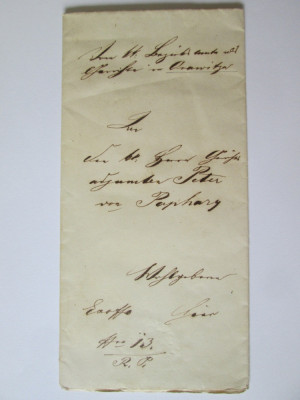 Rara! Scrisoare Oravita 1860 cu sigiliu cerat al administratiei austriece foto