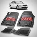 Cumpara ieftin Covorase Skoda Octavia II Compatibile Sedan 2004-2013 | Red