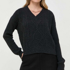 Max Mara Leisure pulover de lana femei, culoarea negru