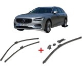 Cumpara ieftin Set 3 stergatoare VOLVO V90 II Estate (235) 2016-2022, pentru parbriz si luneta, Valeo HydroConnect