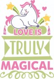 Cumpara ieftin Sticker decorativ, Love Is Truly Magical , Multicolor, 86 cm, 4852ST, Oem