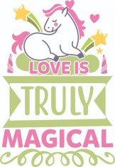 Sticker decorativ, Love Is Truly Magical , Multicolor, 86 cm, 4852ST foto