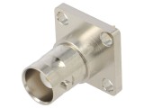 Soclu BNC mamă 50&Omega; cu flanșă PTFE