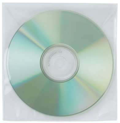 Plicuri Plastic Pp Pentru Cd/dvd, 50 Buc/set, Q-connect foto