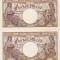 ROMANIA 2 x 2000 Lei 10 Octombrie 1944 &ndash; BNR &ndash; Pereche Consecutivă (0020&ndash;0021) &ndash; Ne&icirc;ntrerupte UNC