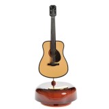 Cutie muzicala decorativa cu chitara clasica miniaturala 20 cm