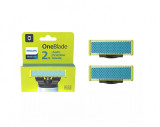 Rezerva OneBlade QP225/50, pentru piele-ultra sensibila, otel inoxidabil, umed, Philips