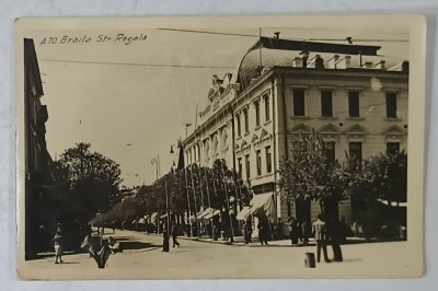 BRAILA , STRADA REGALA , CARTE POSTALA , 1941 foto