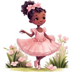 Sticker decorativ, Mica Printesa, Roz, 65 cm, 1280STK-5