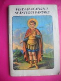 HOPCT CARTE-VIATA SI ACATISTUL SFANTULUI FANURIE - -64 PAG-CARTICICA DE BUZUNAR