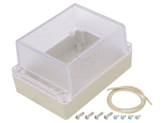 Carcasă universală ABS IP65, transparentă