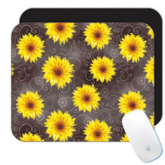 Floarea-soarelui afumat : Cadou Mouse pad : Model geometric geometric Floral fabricat manual foto