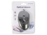 Mouse Optic Negru USB cu 6 Butoane și Cablu 1.35m, Gembird