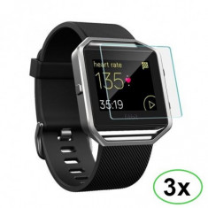 3 bucati - Folie Protectoare ecran pentru Fitbit Blaze Culoare Crystal Clear foto