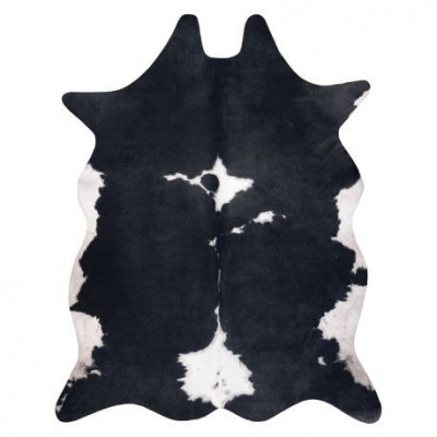 Covor Artificial Cowhide, Vaca G5070-3 negru alb din piele, 180x220 cm foto