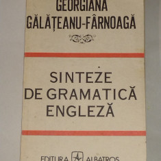 GEORGIANA GALATEANU - SINTEZE DE GRAMATICA ENGLEZA