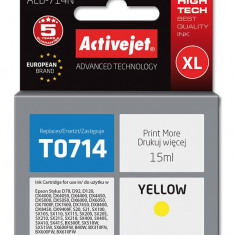 Cartus compatibil t0714 c13t071440 yellow pentru epson, premium activejet,