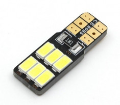 Led Auto Canbus T10 6 Smd 5730 12v - fara polaritate - BTLEC007 foto