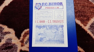 program FC Bihor - CS Tirgoviste foto