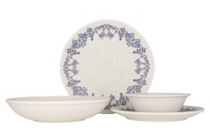 Rinart Set de vesela (Large) - Valeria - 24 bucăți - 6 persoane - Porţelan