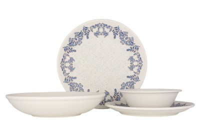 Rinart Set de vesela (Large) - Valeria - 24 bucăți - 6 persoane - Porţelan foto