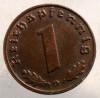 2.553 GERMANIA WWII 1 REICHSPFENNIG 1939 D, Europa, Bronz
