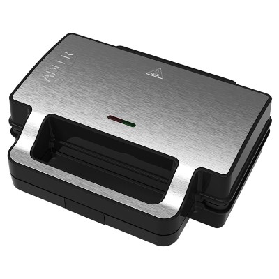 Sandwich maker Adler 2 in 1, 1400 W, acoperire antiaderenta, placi interschimbabile foto