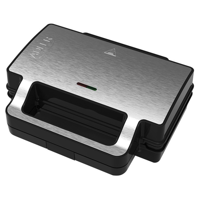 Sandwich maker Adler 2 in 1, 1400 W, acoperire antiaderenta, placi interschimbabile