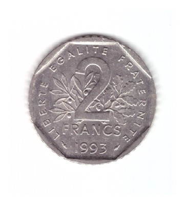 Moneda Franta 2 francs/franci 1993, Jean Moulin, stare foarte buna, curata foto
