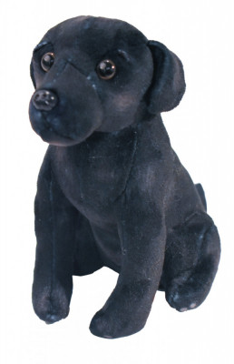 Caine de salvare cu sunet LABRADOR NEGRU - Jucarie Plus Wild Republic 14 cm foto