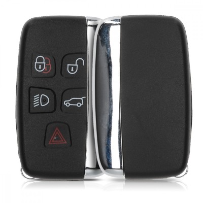 Carcasa Cheie pentru Land Rover / Jaguar - 5 Butoane, Plastic, Negru, 48227.01 foto