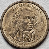 Moneda 1 Dolar SUA John Adams 2007 KM#402, Presedinte SUA 1797-1801, Numismatica