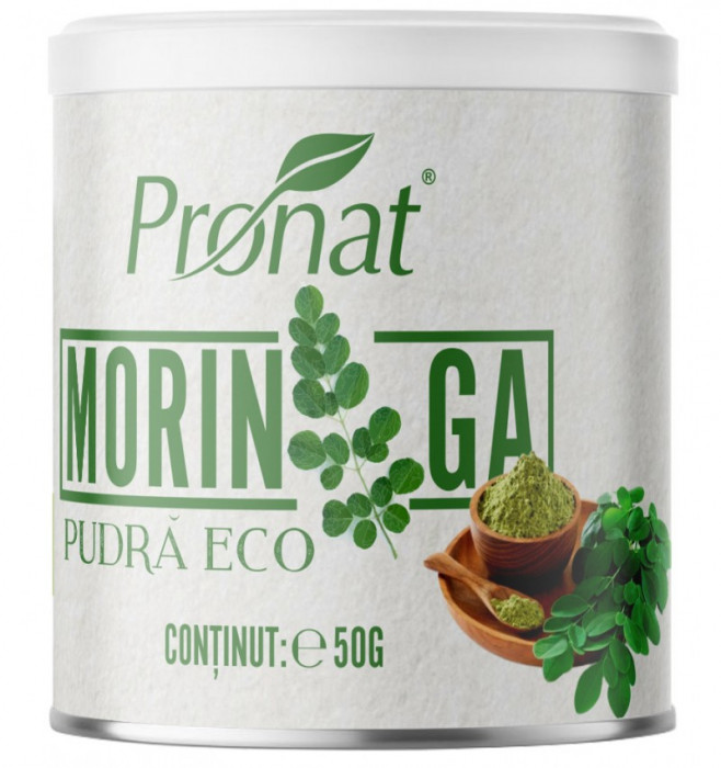 Moringa bio pudra, 50g Pronat