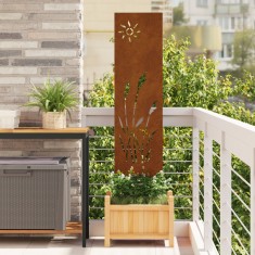 vidaXL Panou Decorativ de Grădină Altele Ruginit 32 x 140 cm