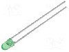 Dioda LED, 3mm, verde, 20...60mcd, 20mA, 2,2...2,5V, KINGBRIGHT ELECTRONIC - L-934GT