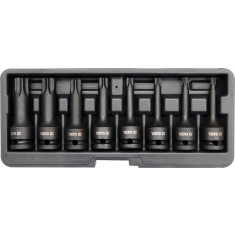 Set 8 chei tubulare lungi de impact torx YATO