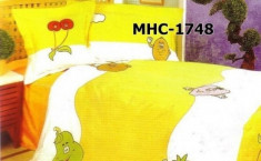 Lenjerie pat copii cu figurine desene animate - MHC-1748 foto
