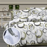 LENJERIE DE PAT CREPONATA 100% BUMBAC (CREP47) - doua persoane