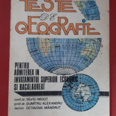 TESTE GEOGRAFIE PENTRU ADMITEREA IN INVATAMANTUL SUPERIOR NEGUT MANDRUT